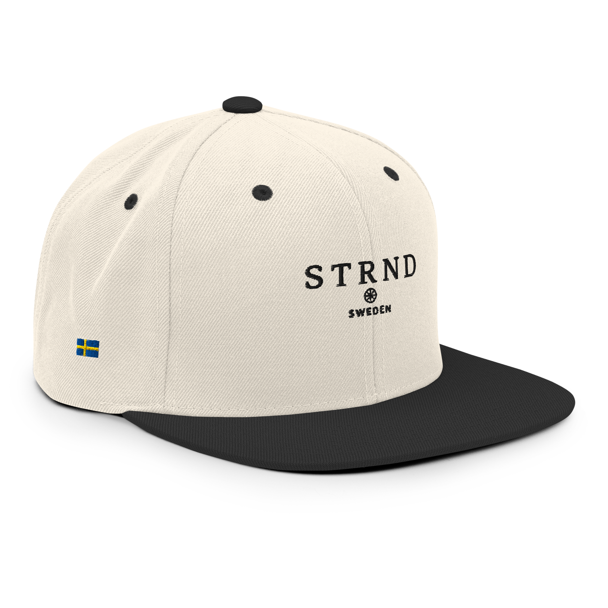 Snapback Keps Svart/Vit - STRND Sweden
