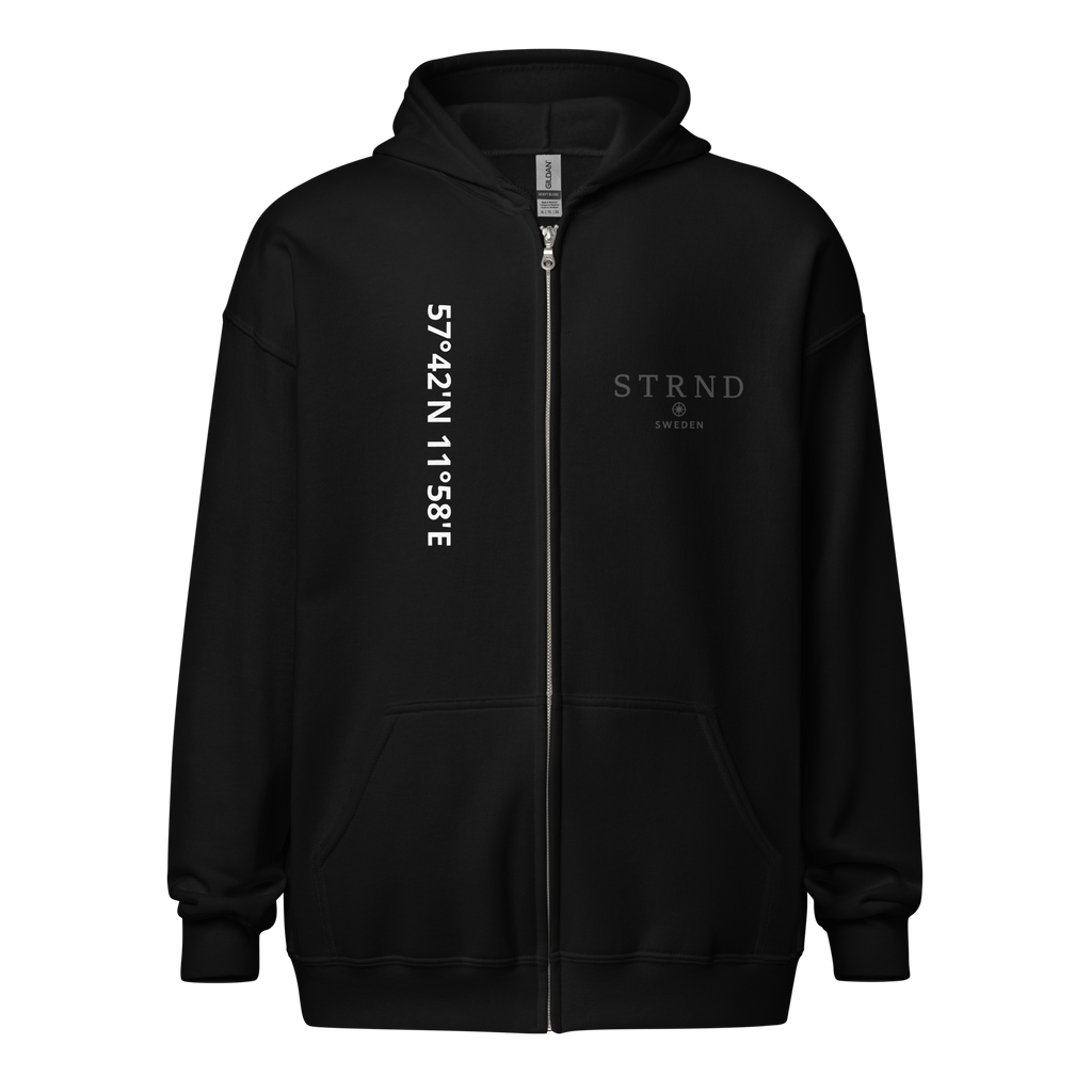 Zip Hoodie Koordinat Svart- STRND Sweden
