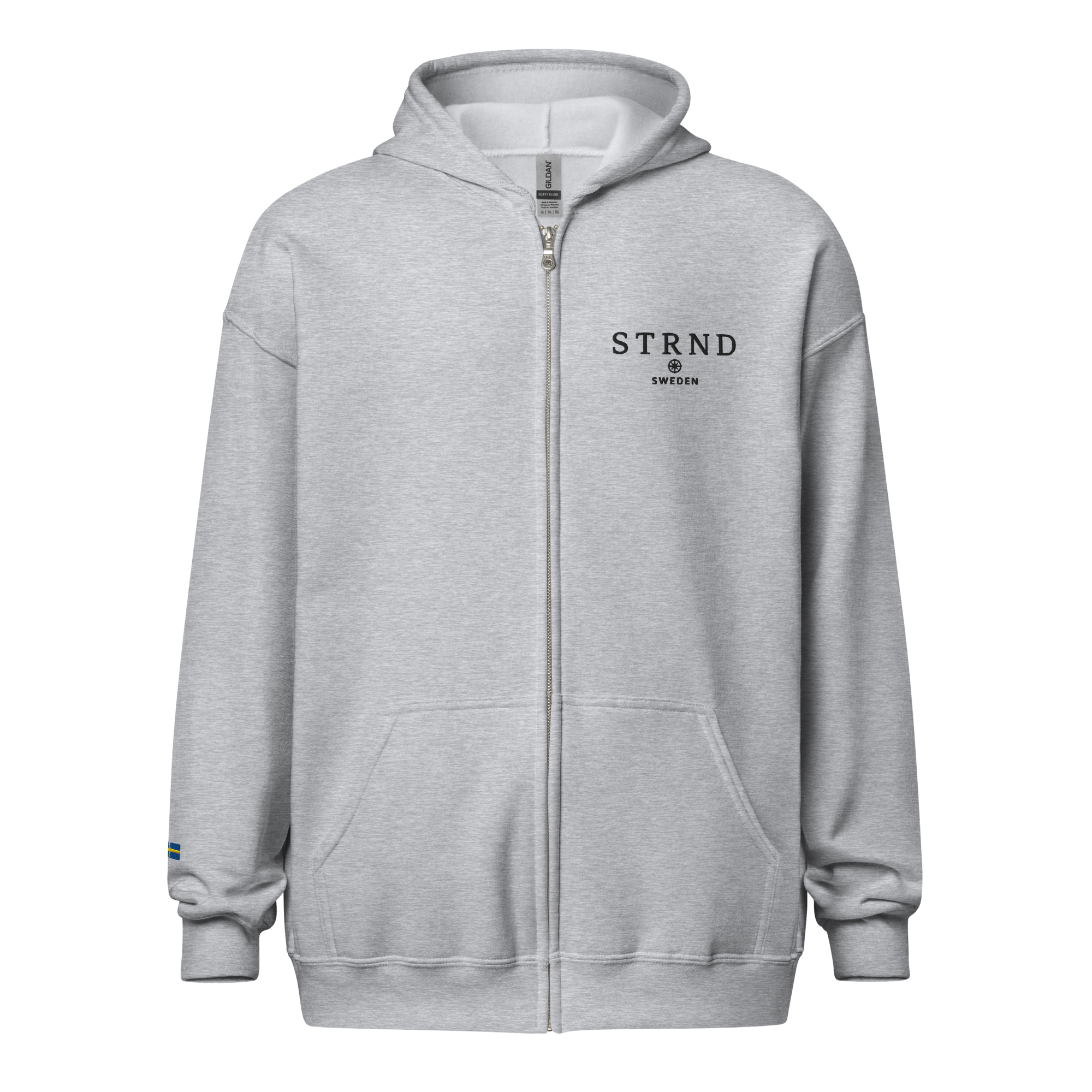 Zip Hoodie Grå - STRND Sweden